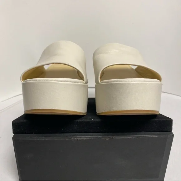 NEW Marc Fisher LTD Platform Mule Slide Ivory Women’s 8.5 - Picture 6 of 16